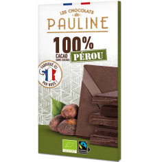 Cocoa 100% Chocolate Peru Pauline von Les Chocolats de PA...