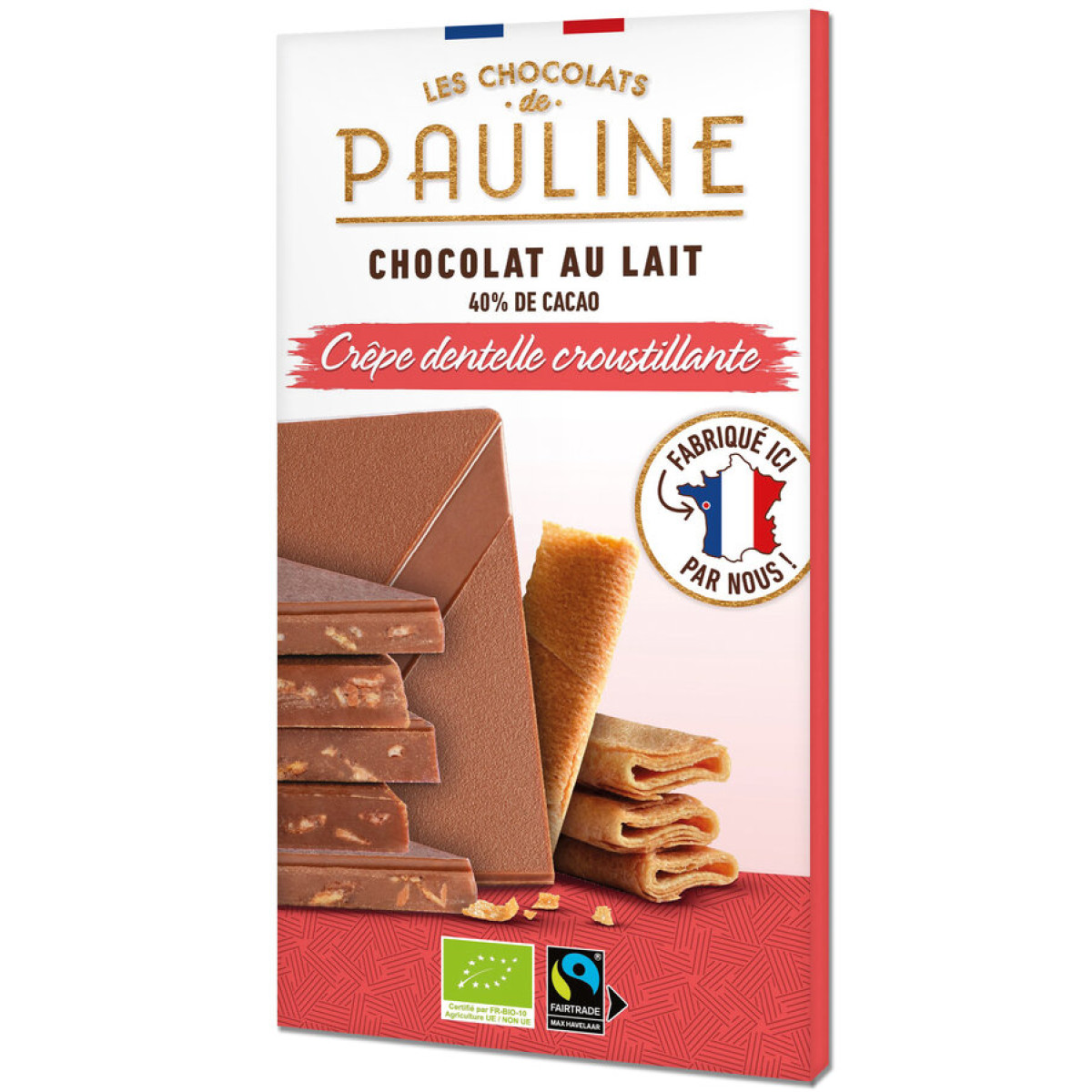 MilkChocolate CrêpeDentelle Pauline von Les Chocolats de...