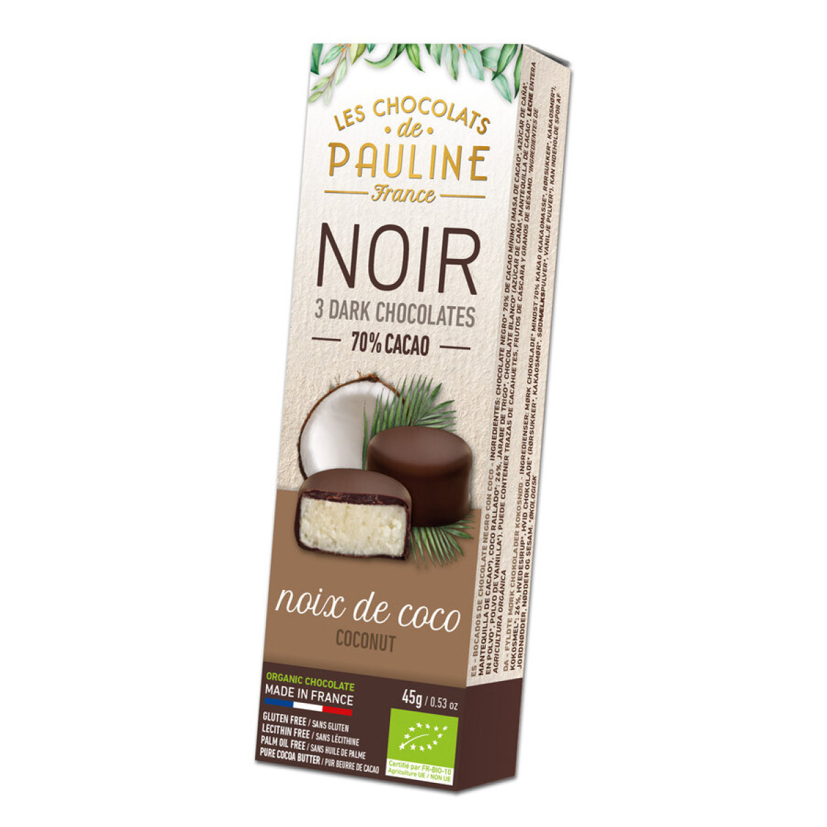 Coconut Bites DarkChocolate Pauline von Les Chocolats de...