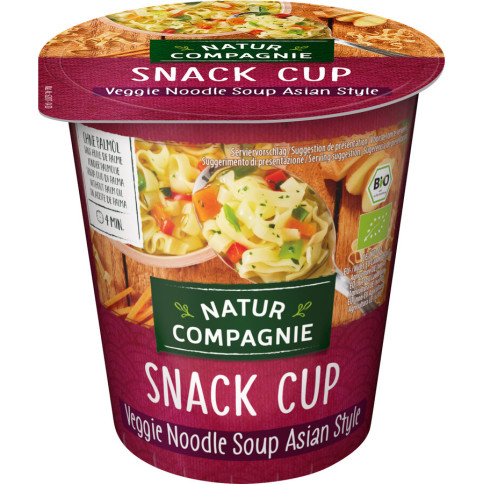 Snack Cup Veggie Noodle Soup Asian von Natur Compagnie...
