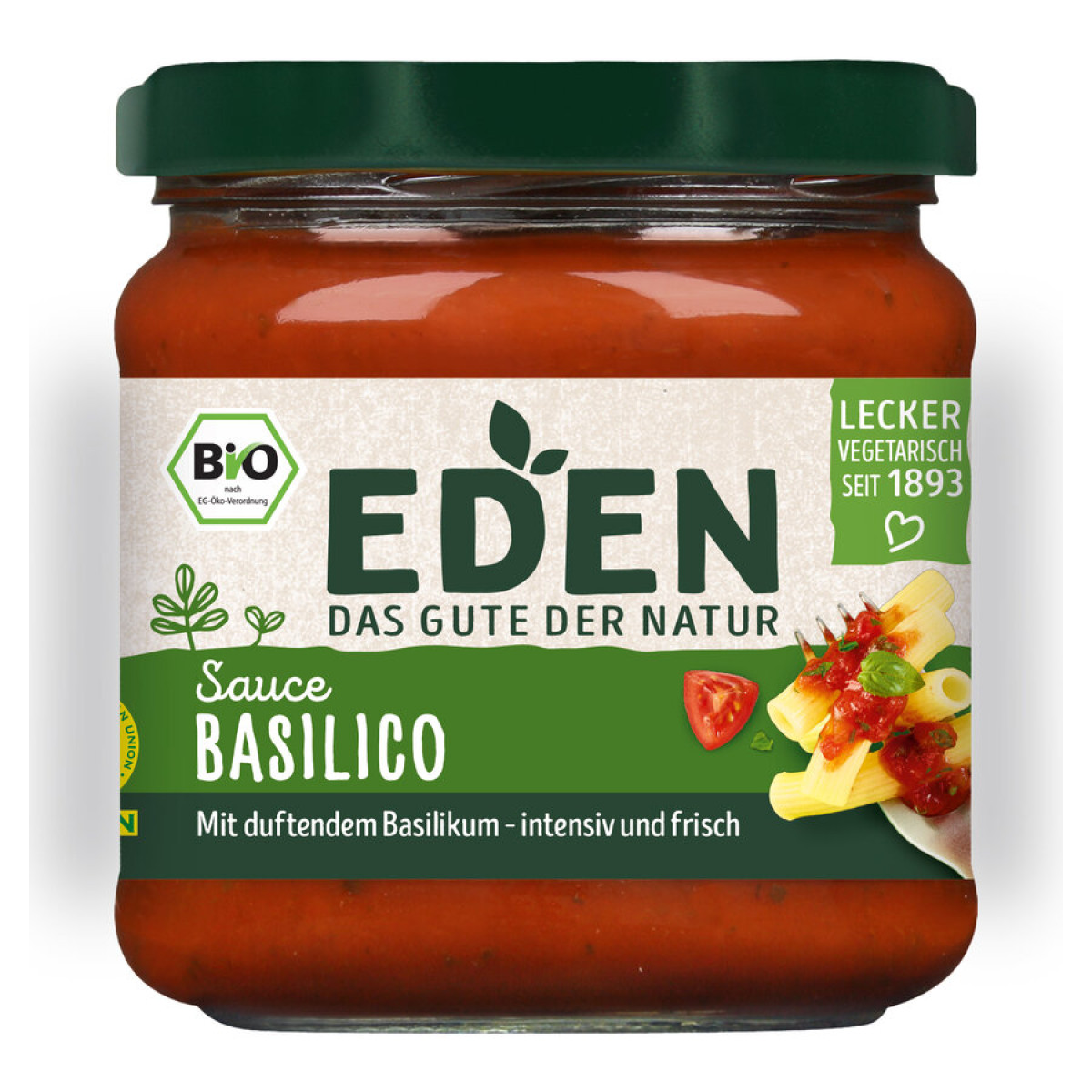 Sauce Basilico von Eden | Bio, vegan | Tomatenprodukte ka...