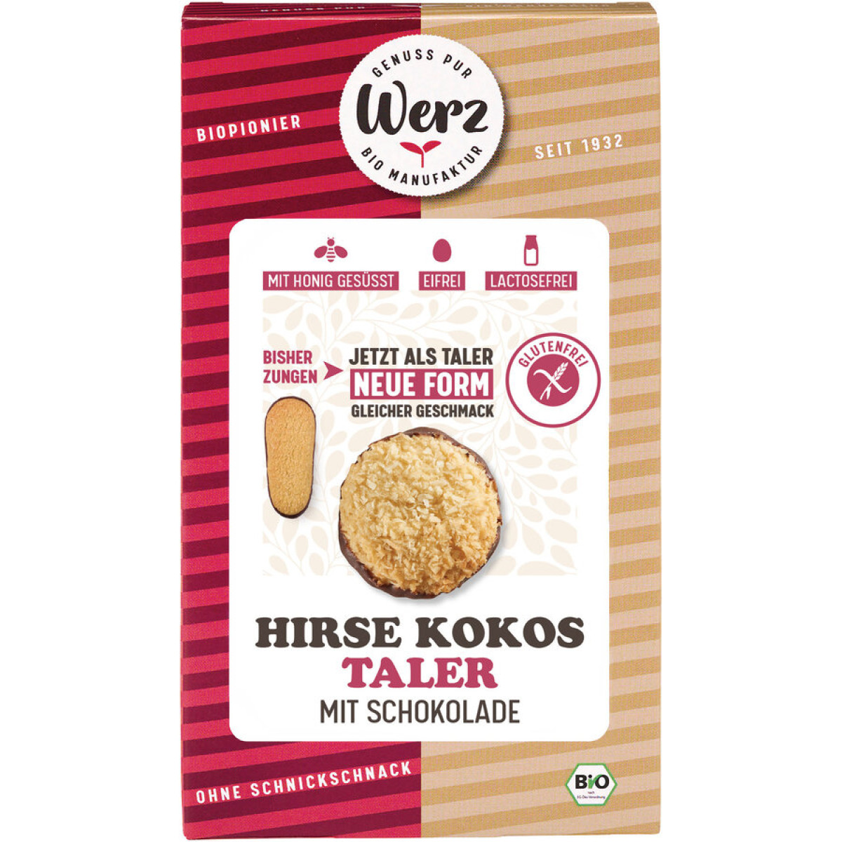 Hirse-Kokos-Zungen glutenfrei von Werz | Bio, glutenfrei...