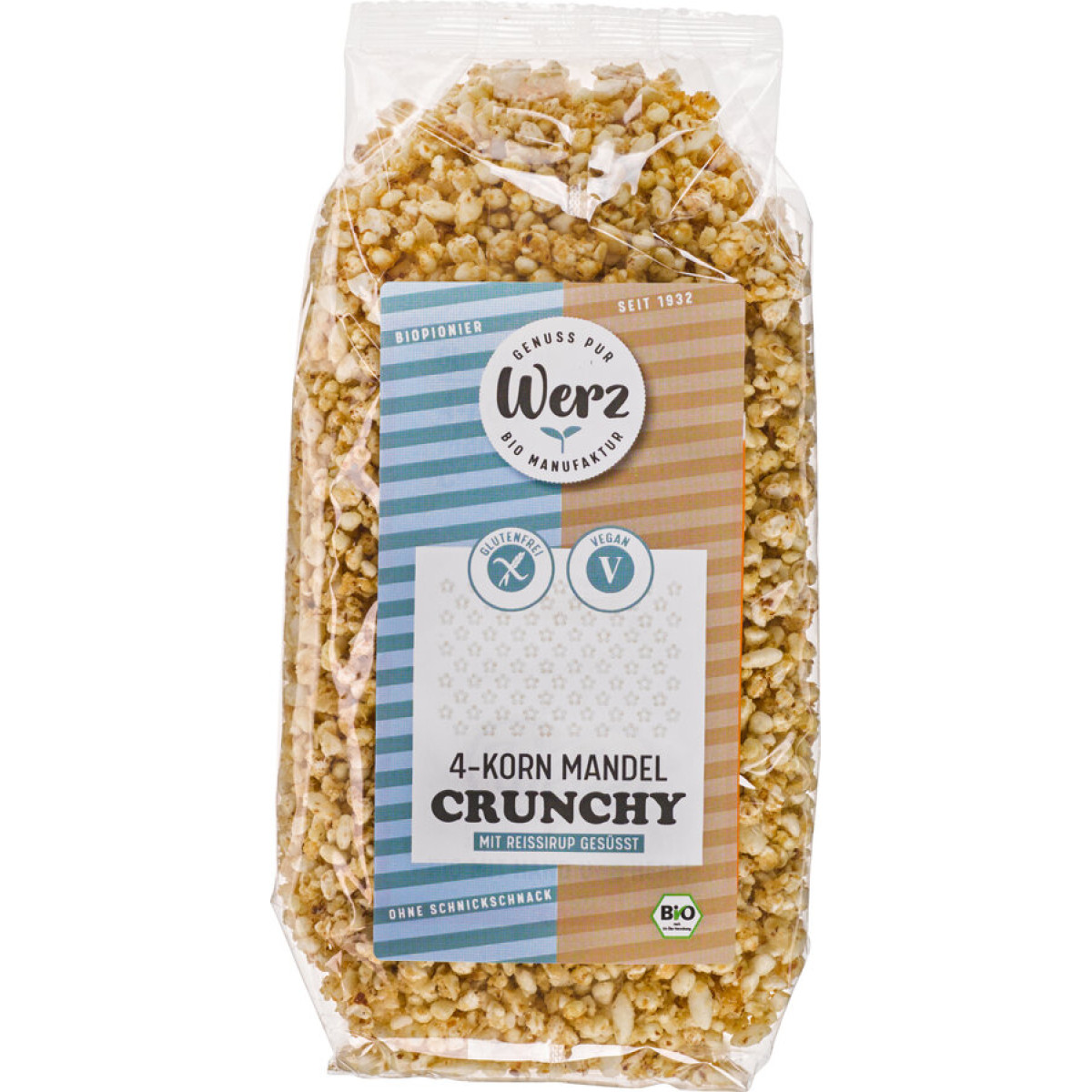 Crunchy 4-Korn Mandelmuesli gf von Werz | Bio, vegan, glu...