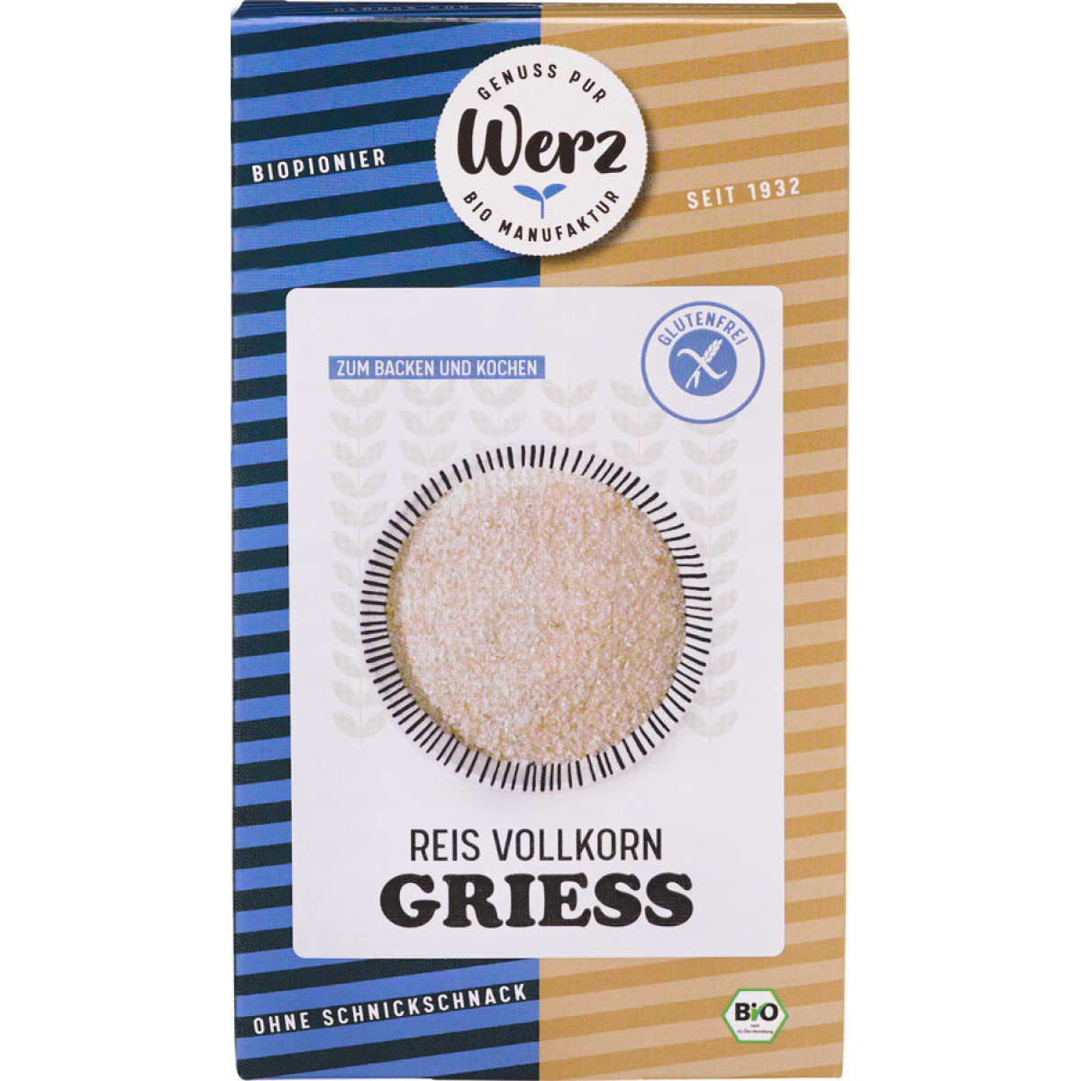Reisgriess glutenfrei von Werz | Bio, vegan, glutenfrei...