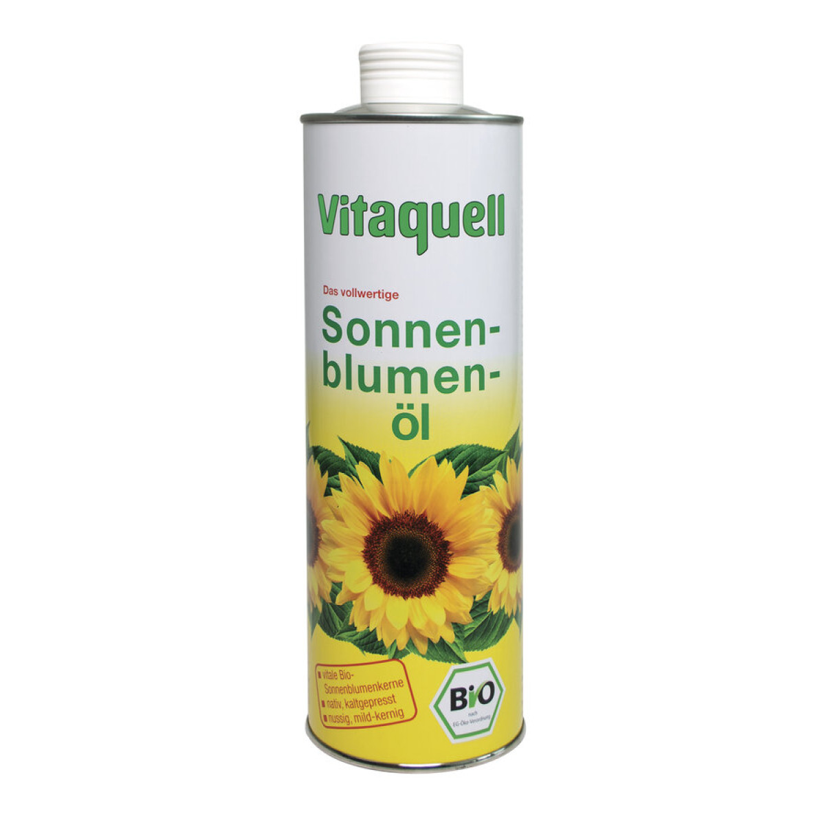 Sonnenblumen Öl Dose von Vitaquell | Bio, vegan, laktosef...