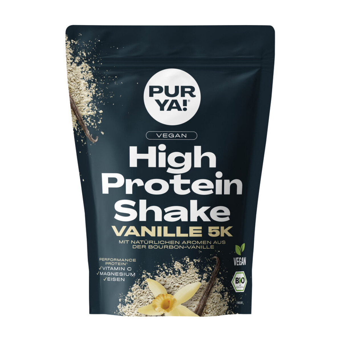High Protein Shake Vanille 5K PurYa von Pur Ya | Bio, veg...