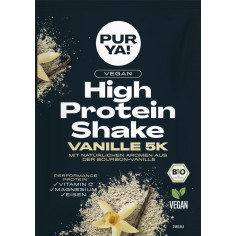 High Protein Shake Vanille 5K PurYa von Pur Ya | Bio, veg...