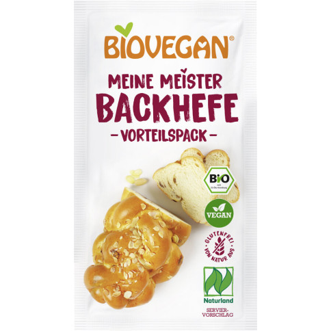 Meine Meister Backhefe 3er Biovegan von Biovegan | Bio, v...
