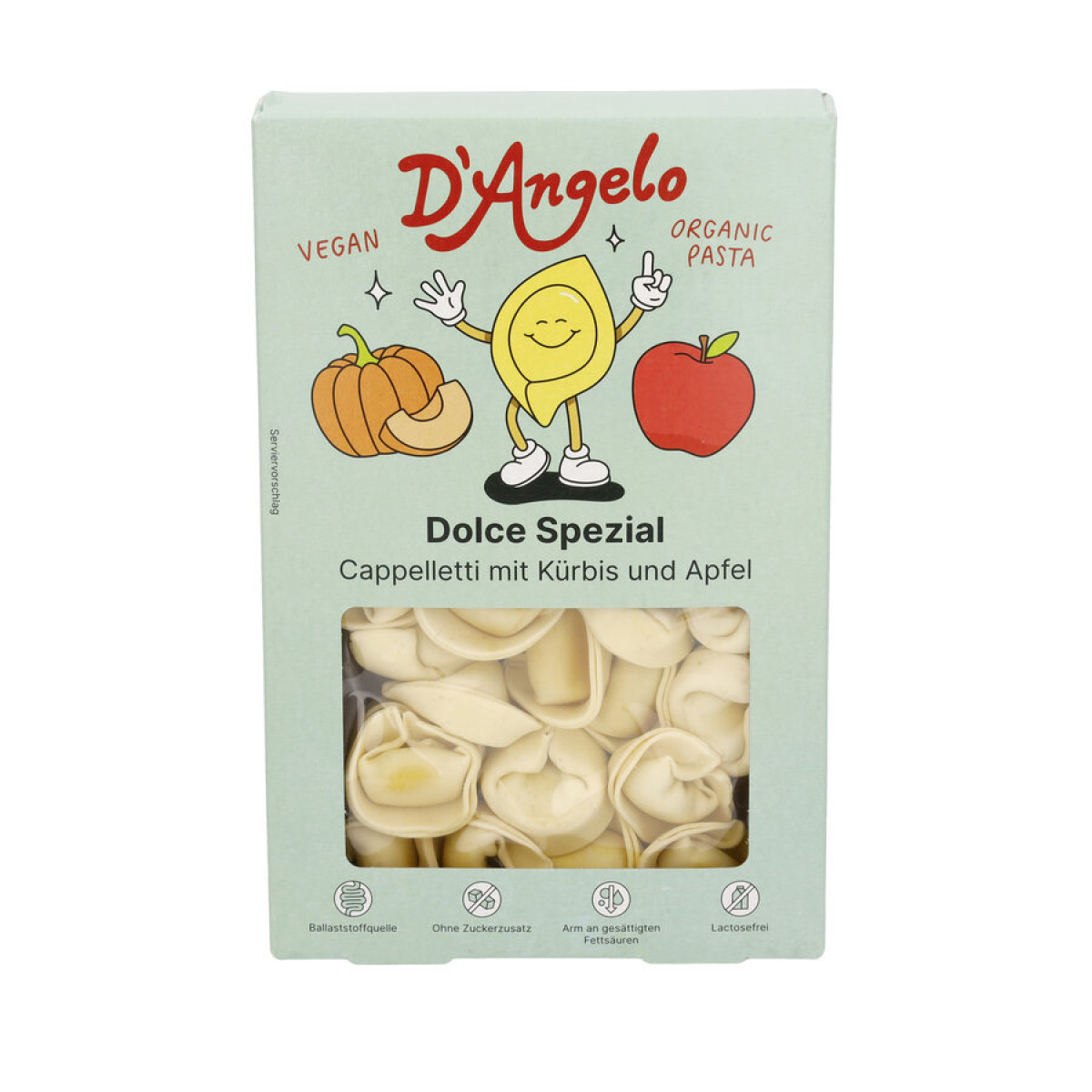 Cappelletti Kürbis-Apfel von D'Angelo | Bio, vegan | Teig...