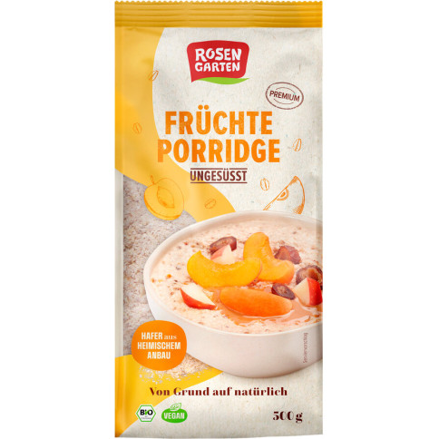 Früchte Porridge ungesüsst von Rosengarten | Bio, vegan...