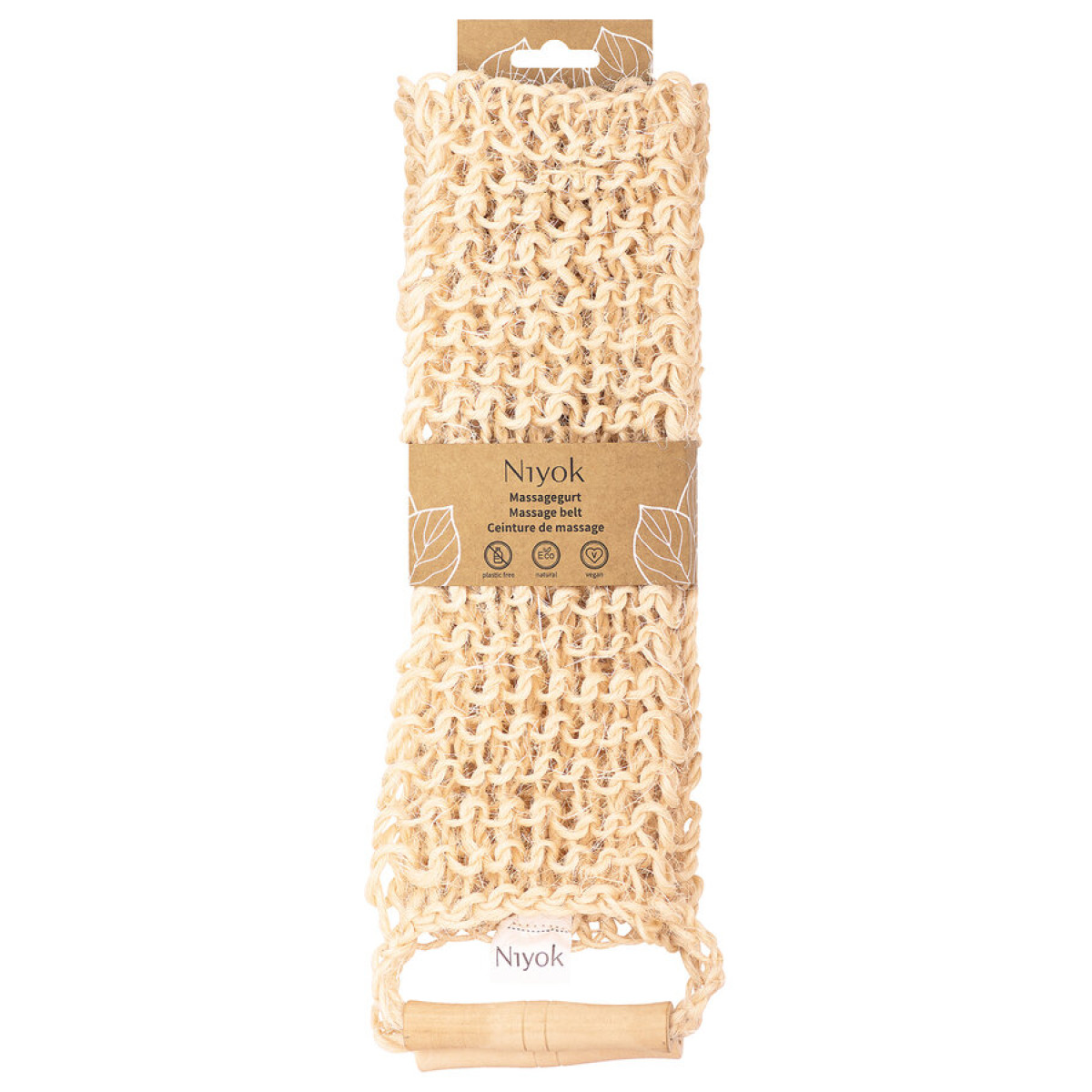 Massagegurt Sisal Niyok von Niyok | vegan | Body Lotion k...