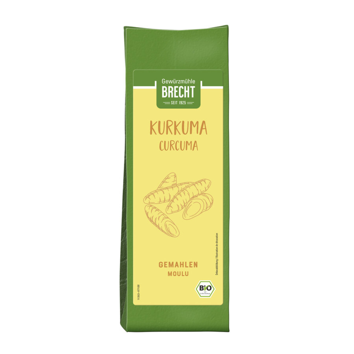 Kurkuma gemahlen Blockbeutel von Brecht | Bio, vegan, lak...